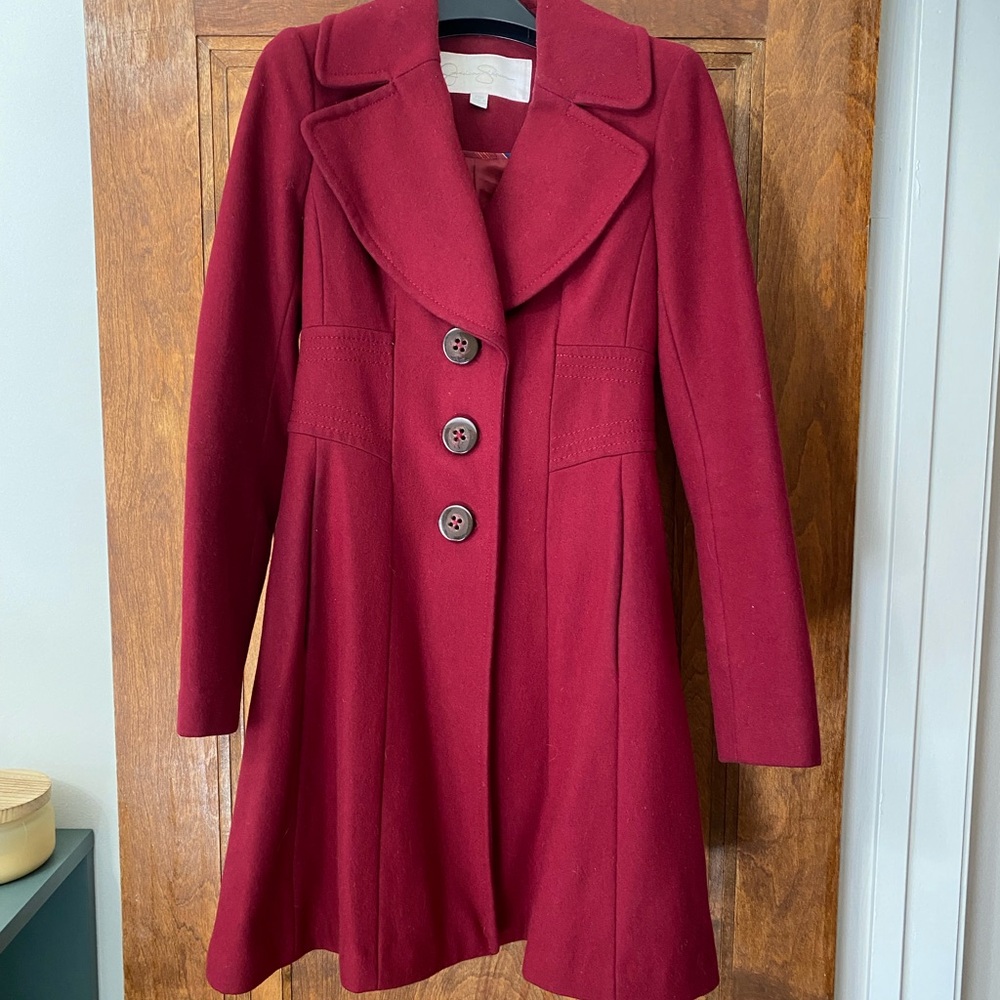 Jessica Simpson Deep Red Jacket